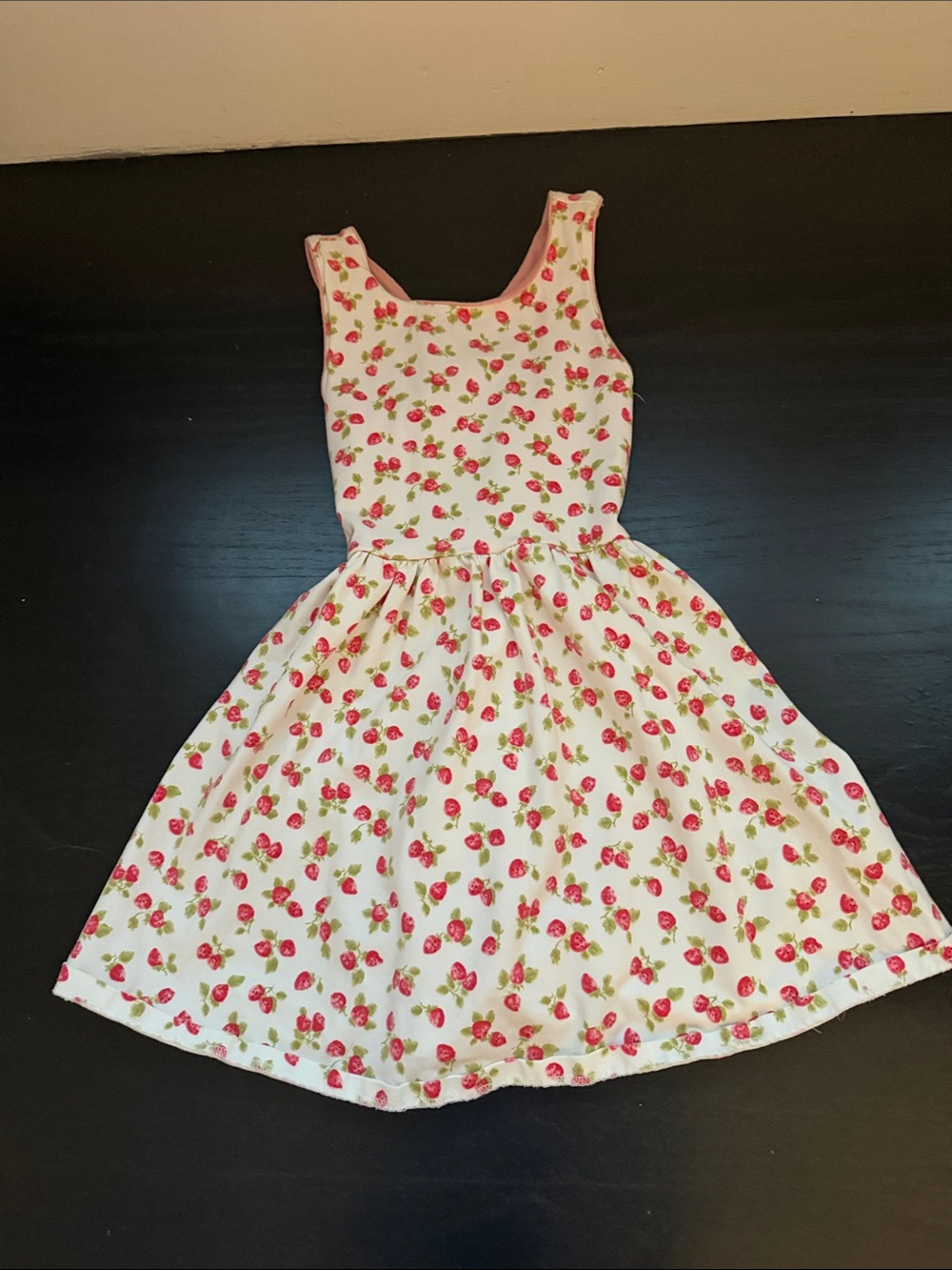 Polo by Ralph Lauren White Strawberry Print Dress
